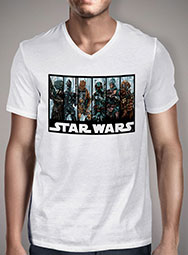 Мужская футболка с V-образным вырезом Galactic Bounty Hunter Guild