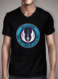 Мужская футболка с V-образным вырезом Jedi Academy - Est 4019 BBY