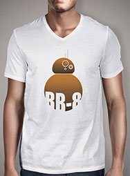 Мужская футболка с V-образным вырезом Minimal BB-8