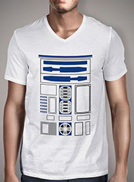 Мужская футболка с V-образным вырезом R2-D2 Uniform