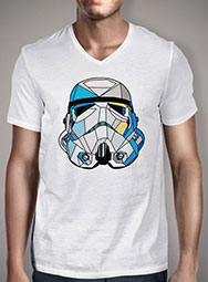 Мужская футболка с V-образным вырезом Stained Glass Stormtrooper