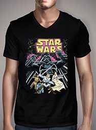 Мужская футболка с V-образным вырезом Star Wars Comic Book