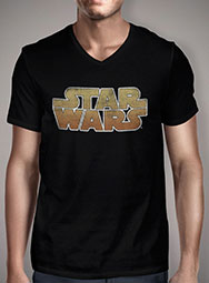 Мужская футболка с V-образным вырезом Star Wars Logo