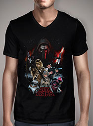 Мужская футболка с V-образным вырезом Star Wars The Force Awakens
