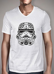 Мужская футболка с V-образным вырезом Stormtrooper Sugar Skull
