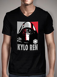 Мужская футболка с V-образным вырезом Vote Kylo