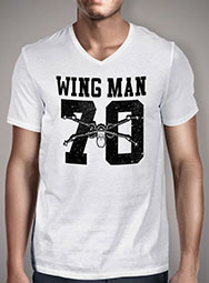 Мужская футболка с V-образным вырезом X-Wing Wing Man