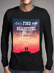 Мужская футболка с длинным рукавом Find Some Beautiful Place