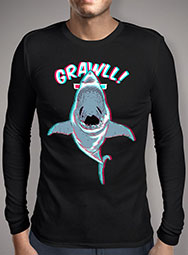 Мужская футболка с длинным рукавом Jaws 3d