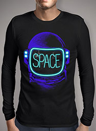 Мужская футболка с длинным рукавом Space Neon