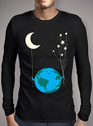 Мужская футболка с длинным рукавом Under the Moon and Stars