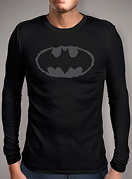 Мужская футболка с длинным рукавом Distressed Bat Signal