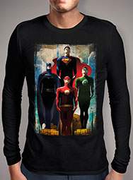 Мужская футболка с длинным рукавом Justice League Legends