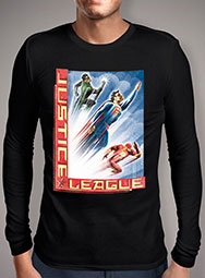 Мужская футболка с длинным рукавом Justice League Speed Team