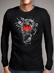 Мужская футболка с длинным рукавом Red Bat Signal