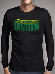 Мужская футболка с длинным рукавом Vintage Green Lantern Logo