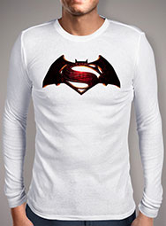 Мужская футболка с длинным рукавом Batman v Superman Logo