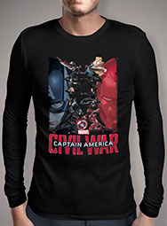 Мужская футболка с длинным рукавом Civil War Enemies