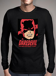 Мужская футболка с длинным рукавом Daredevil Without Fear