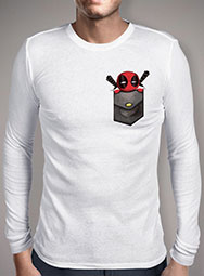 Мужская футболка с длинным рукавом Deadpool Pocket