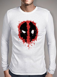 Мужская футболка с длинным рукавом Deadpool Splatter Icon