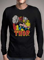 Мужская футболка с длинным рукавом Thor Springs Into Action