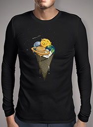 Мужская футболка с длинным рукавом Galactic Ice Cream