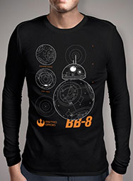 Мужская футболка с длинным рукавом Astro Droid BB-8