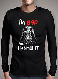 Мужская футболка с длинным рукавом Bad Darth Vader