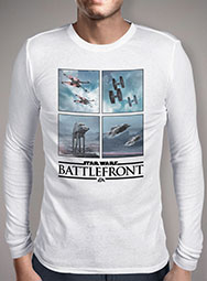 Мужская футболка с длинным рукавом Battlefront Four Square