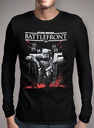 Мужская футболка с длинным рукавом Battlefront Stormtrooper Charge