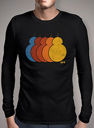 Мужская футболка с длинным рукавом BB-8 Rainbow