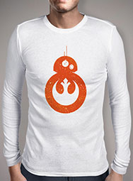 Мужская футболка с длинным рукавом BB-8 Rebel Alliance Logo