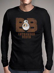 Мужская футболка с длинным рукавом BB-8 Warning