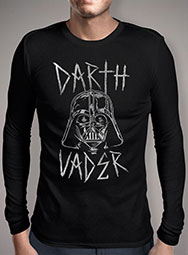 Мужская футболка с длинным рукавом Darth Vader Metal