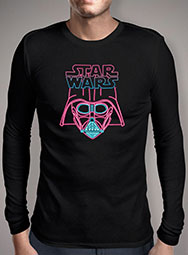 Мужская футболка с длинным рукавом Darth Vader Neon Sign