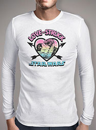 Мужская футболка с длинным рукавом Love Struck Han and Leia