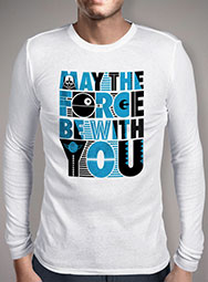 Мужская футболка с длинным рукавом May The Force Be With You