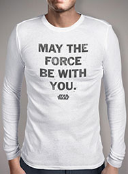 Мужская футболка с длинным рукавом May the Force Be With You Distressed