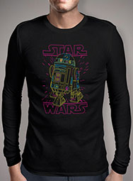 Мужская футболка с длинным рукавом Neon R2-D2