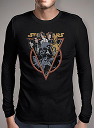 Мужская футболка с длинным рукавом Retro Star Wars