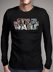 Мужская футболка с длинным рукавом Star Wars Character Logo