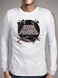 Мужская футболка с длинным рукавом Star Wars Ship Splatter