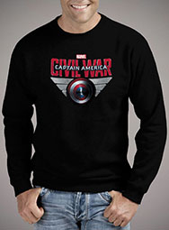 Мужской свитшот Captain America Civil War Shield