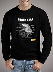 Мужской свитшот Death Star Schematics