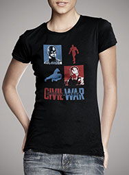 Женская футболка Civil War Clash