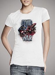 Женская футболка Civil War Face Off
