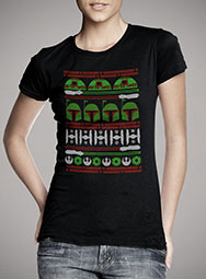 Женская футболка Boba Fett Christmas