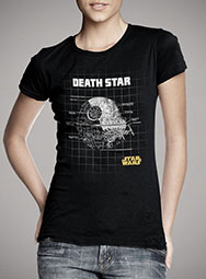 Женская футболка Death Star Schematics