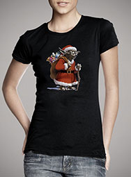 Женская футболка Santa Yoda